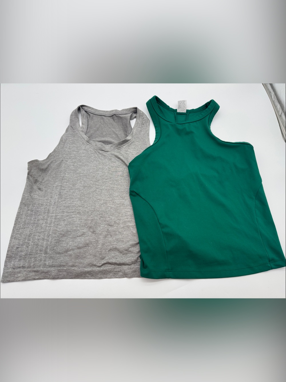 Target women’s workout tanks small green gray